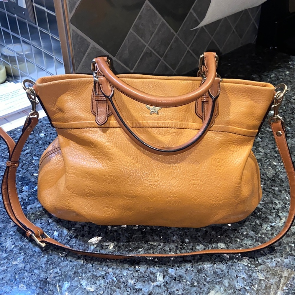 MCM Tan Crossbody Bag